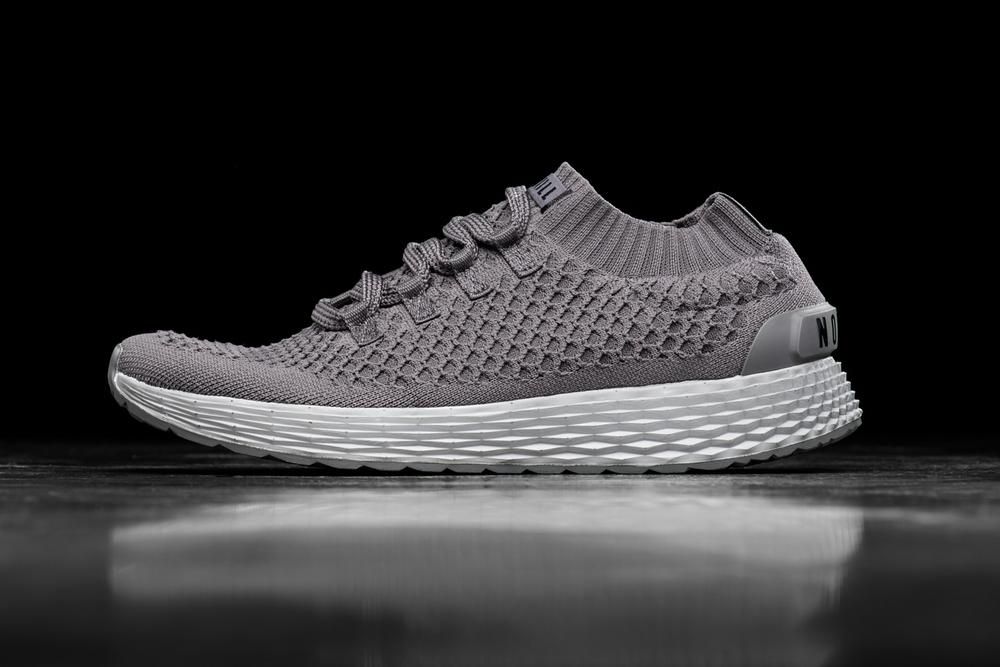 NOBULL Women's Reflective Knit Running Shoes - Dark Grey - Ireland (3218RICQS)